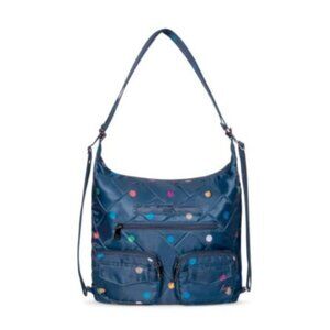 Lug Zipliner 2 Travel Pouch - Navy Multi Dots, Waterproof Durable Organizer for